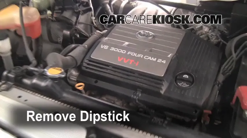 2002 Toyota Highlander Limited 3.0L V6 Oil Check Oil Level